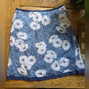L L Bean, size 4 petite skirt, cotton